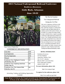 Underground Railroad Network to Freedom Conference Flyer